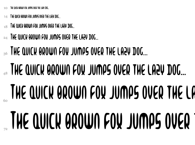 Alien Beasts font waterfall